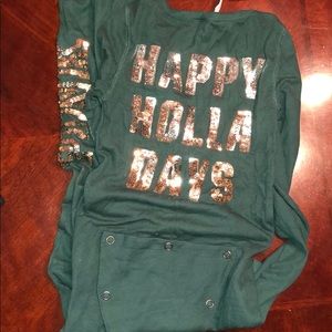 Victoria’s Secret PINK Snap Butt Onesie Pajamas